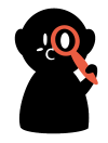 Person with a magnifying glass