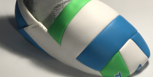 Shoe made from volleyball