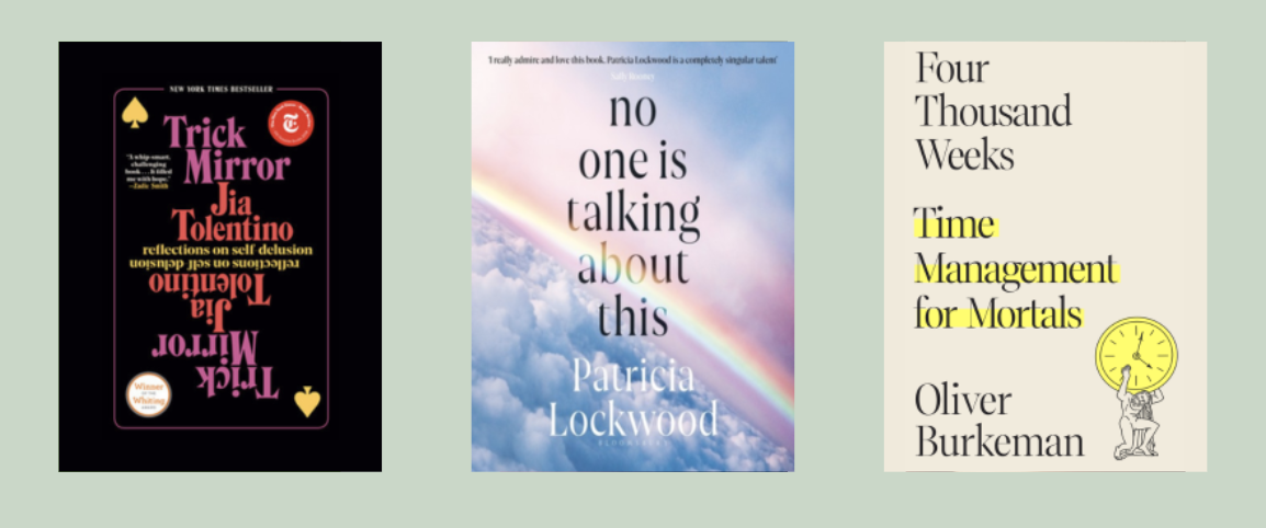 Screenshot of all books featured in flip through section