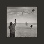 Vintage image of kity flying